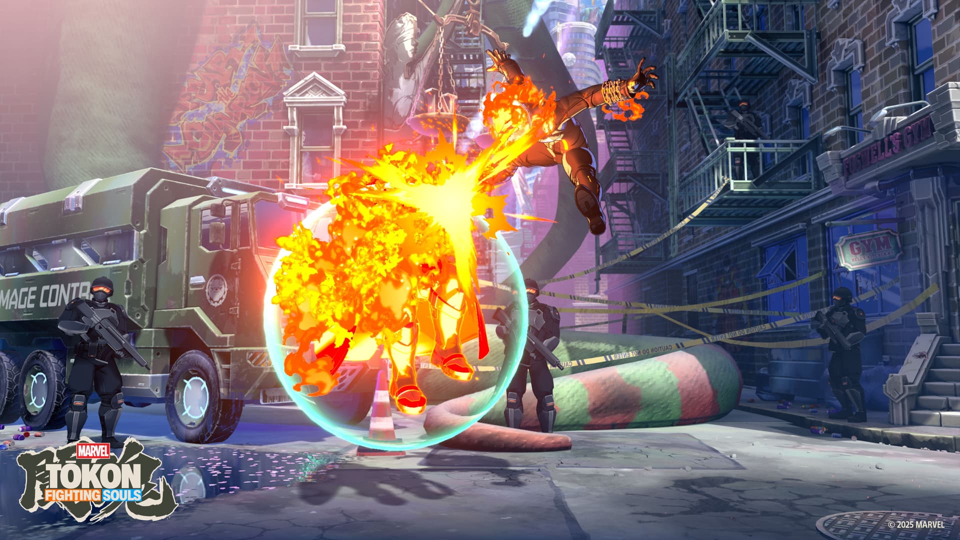capture d'écran du jeu vidéo de combat marvel tokon fighting souls