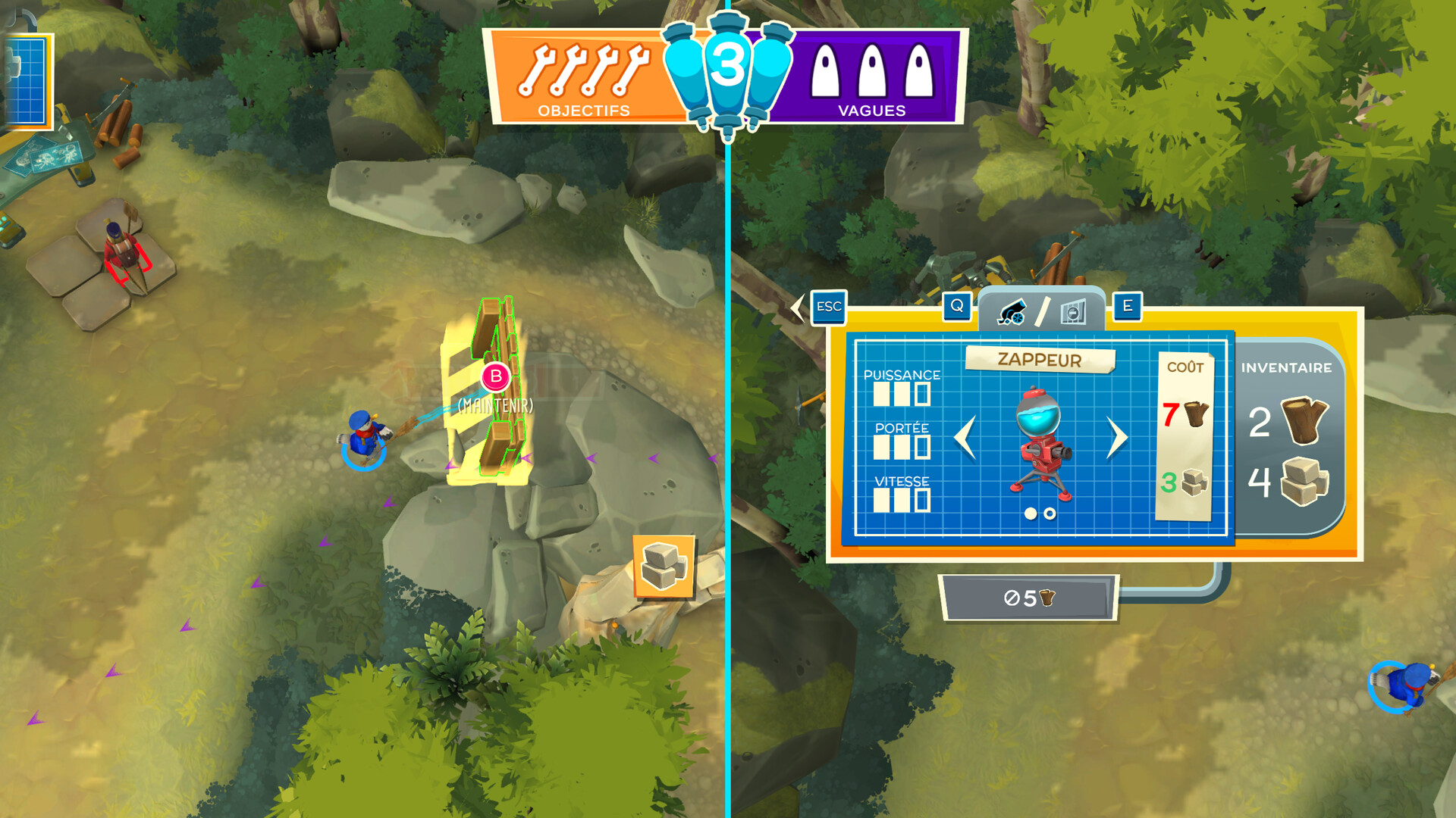 capture d'écran du jeu vidéo hack n'stack de triple boris