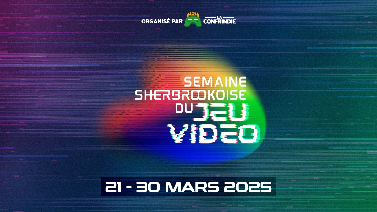 bannière de l'événement semaine sherbrookoise du jeu vidéo 2025