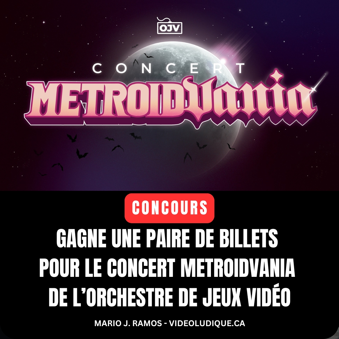 CONCOURS : Gagne une paire de billets pour le concert Metroidvania de l&rsquo;Orchestre de Jeux vidéo