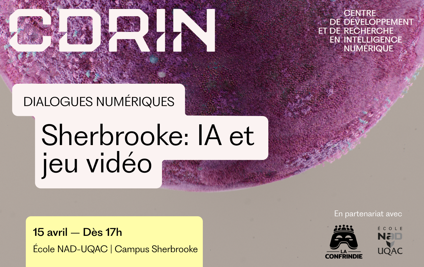 L&rsquo;IA et le jeu vidéo à l&rsquo;honneur à Sherbrooke en avril