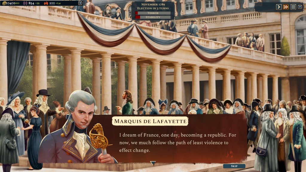 capture d'écran du jeu vidéo Bonaparte a mechanized revolution de studio imugi