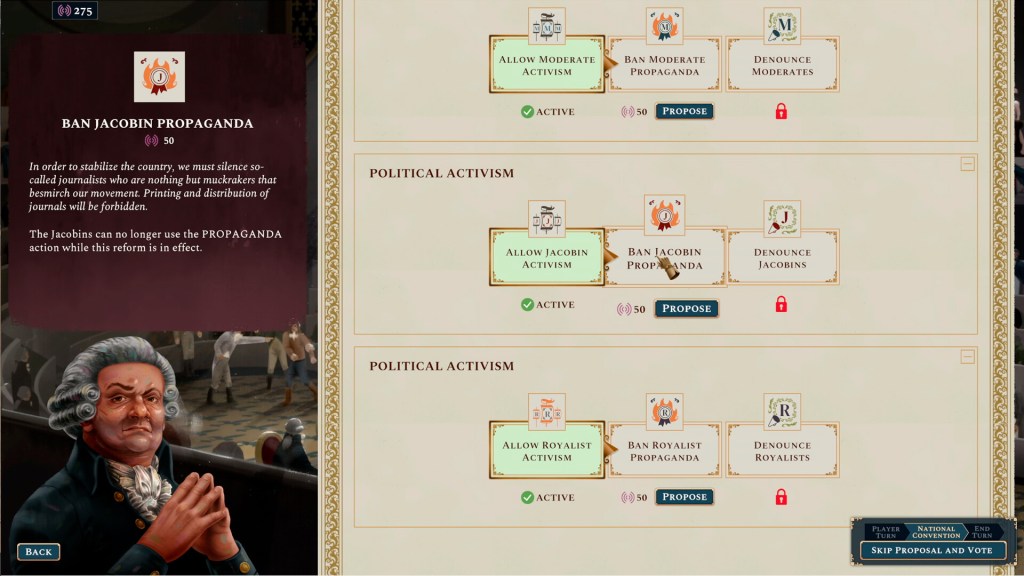 capture d'écran du jeu vidéo Bonaparte a mechanized revolution de studio imugi