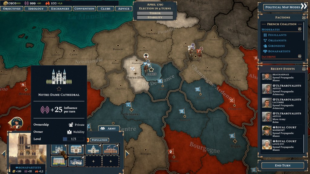 capture d'écran du jeu vidéo Bonaparte a mechanized revolution de studio imugi