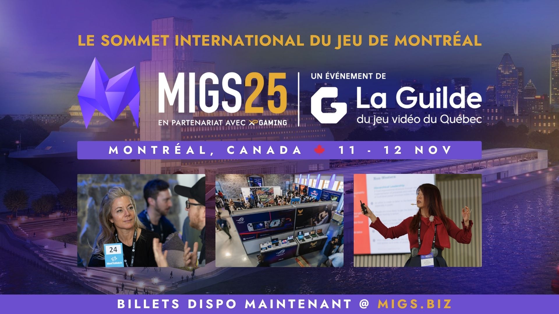 L&rsquo;industrie mondiale du jeu vidéo de retour à Montréal pour le MIGS25