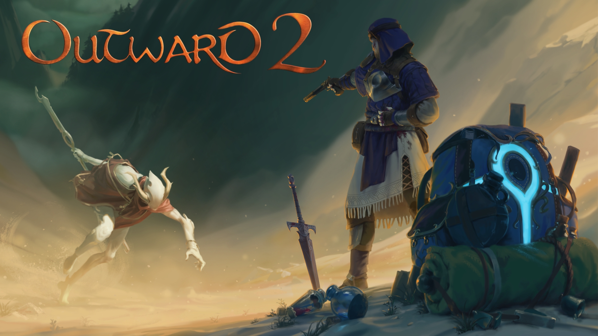keyart du jeu vidéo outward 2 du studio nine dots